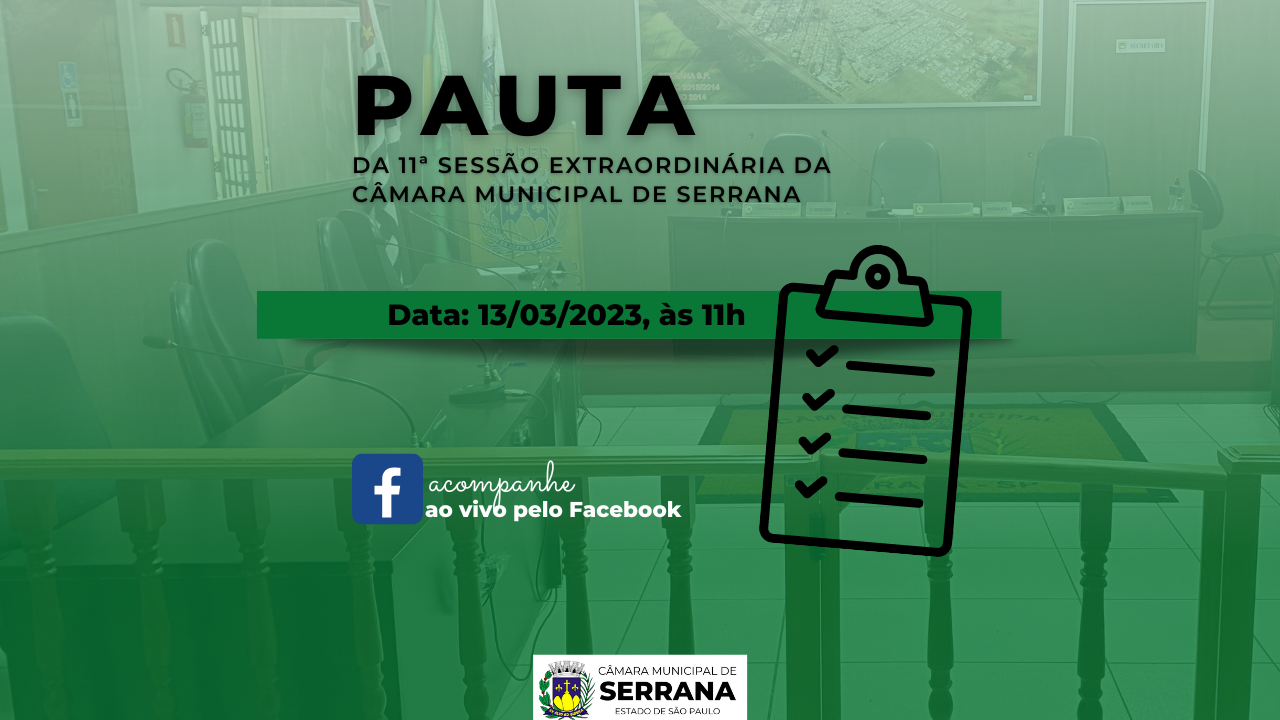 11ª Sessão Extraordinária - 13/09/2023, às 11h