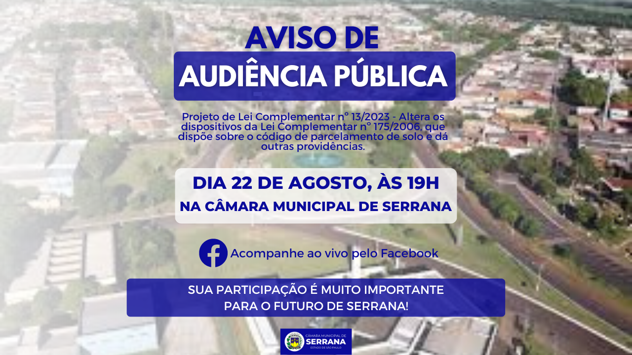 AUDIÊNCIA PÚBLICA 22/08/2023 19H