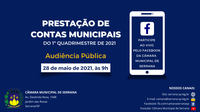 Audiência Pública sobre o 1º Quadrimestre de 2021 - 28/05/2021 às 9h