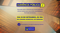 Audiência Pública sobre o Plano Diretor - 16/09/2024 às 19h