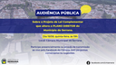 Audiência Pública sobre o Projeto de Lei Complementar de altera o Plano Diretor do Município de Serrana.