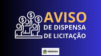 AVISO DE DISPENSA DE LICITAÇÃO