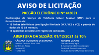 Aviso de Licitação (Pregão Eletrônico nº 4/2021)