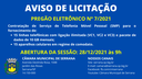 Aviso de Licitação (Pregão Eletrônico nº 7/2021)