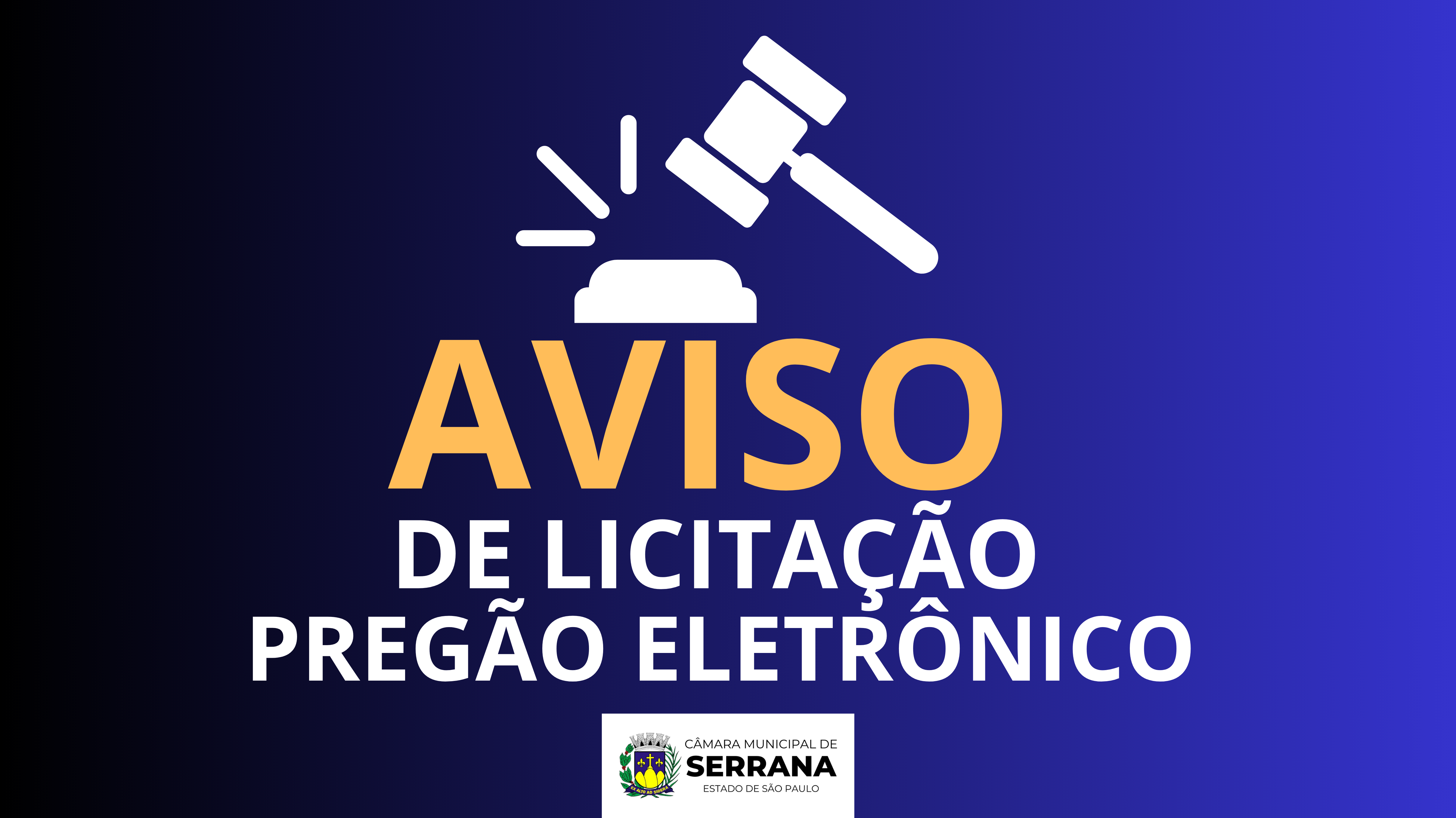 Aviso de Pregão Eletrônico