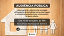 Dia 14/10, às 19h - Audiência Pública sobre o Projeto de Lei que trata da implantação de loteamento de interesse social.